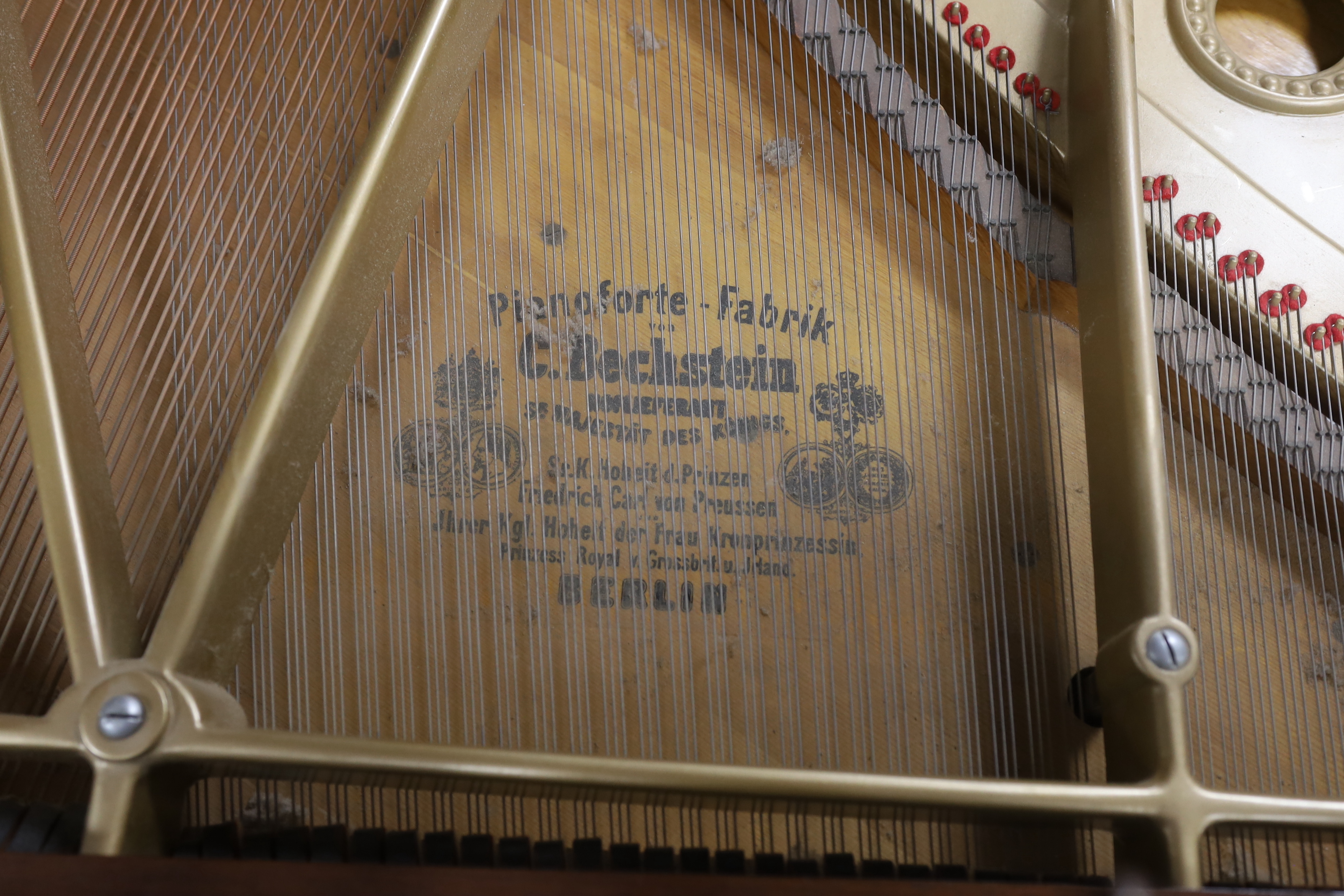 A Bechstein model Va rosewood grand piano, serial number 20333, width 146cm, length 200cm, height 98cm